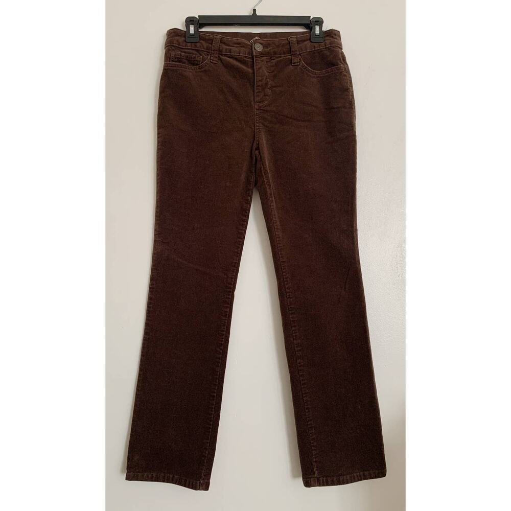 Brown St. John's Bay Corduroy Straight Leg Pants 8P